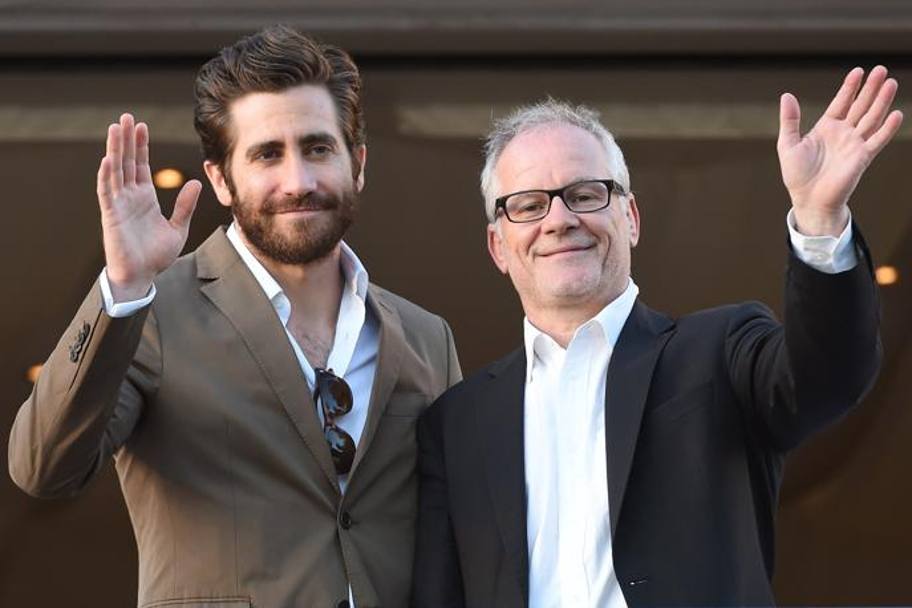 Jake Gyllenhaal con Thierry Fremaux 
